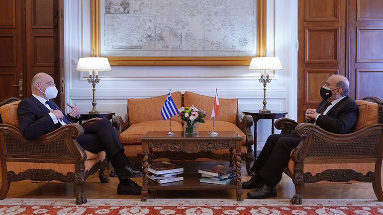 Συνάντηση Ν. Δένδια με τον Λιβανέζο ομόλογό του